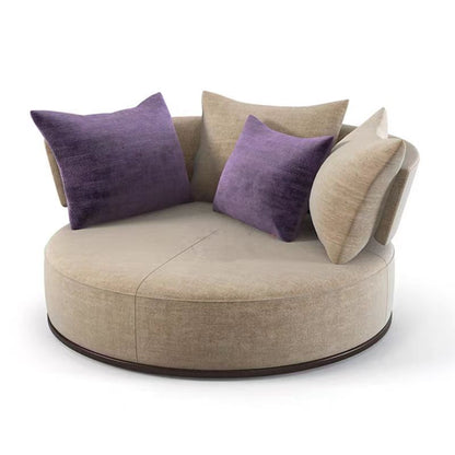 Italian Minimalist Leisure Chair Fabric Single Sofa